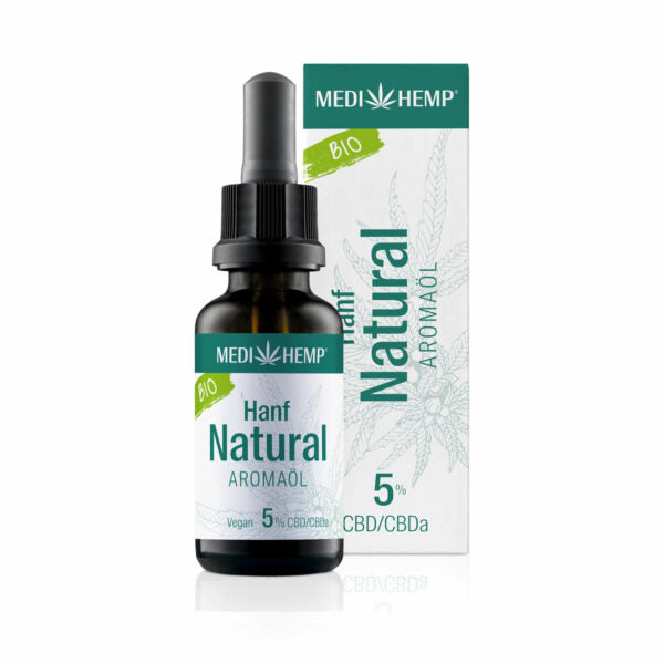 Medihemp – Bio Hanf Natural – Bio CBD Öl 5% (500mg / 1.500mg) – 10ml / 30ml
